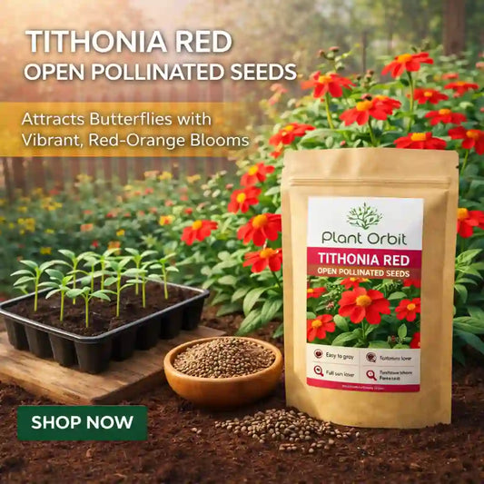TITHONIA RED OPEN POLLINATED SEEDS