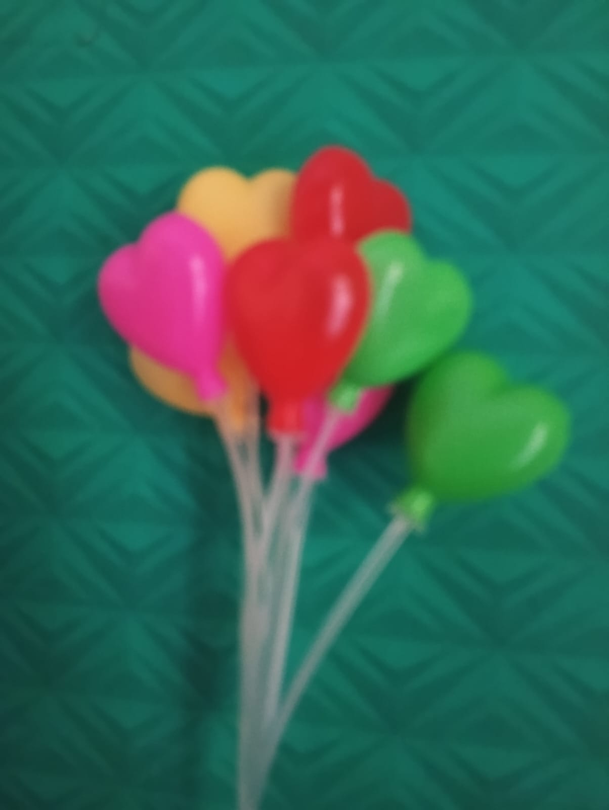 Rainbow heart ballon