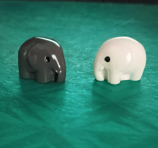 mini elephant miniature set of 2