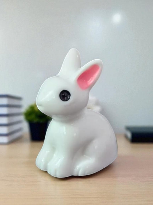 cute white rabbit miniature (M-109)