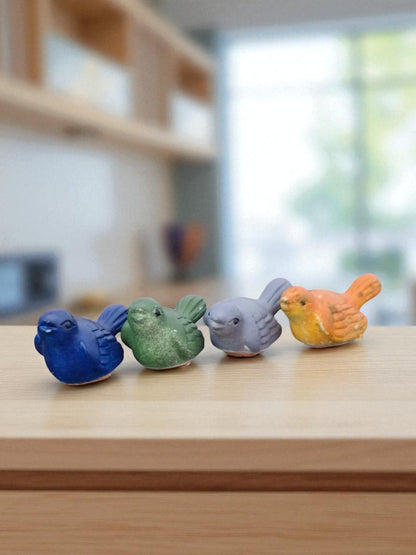 Colourful Birds Set Of 3 Miniature (M-224)