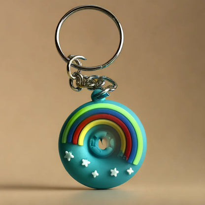 Blue Doughnuts Small Keychain (K-112)