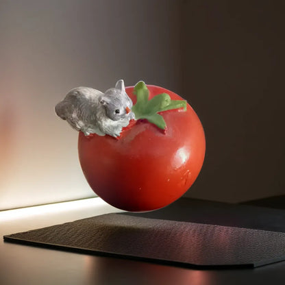 Mini Cat With Tomato Miniature (M-252)