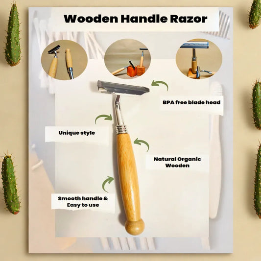 Bamboo Woooden handle Razor