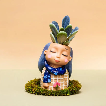 Sleeping Girl Planter