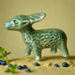 Deer green Ceramic miniature