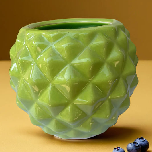 Diamond Ball Ceramic Planter