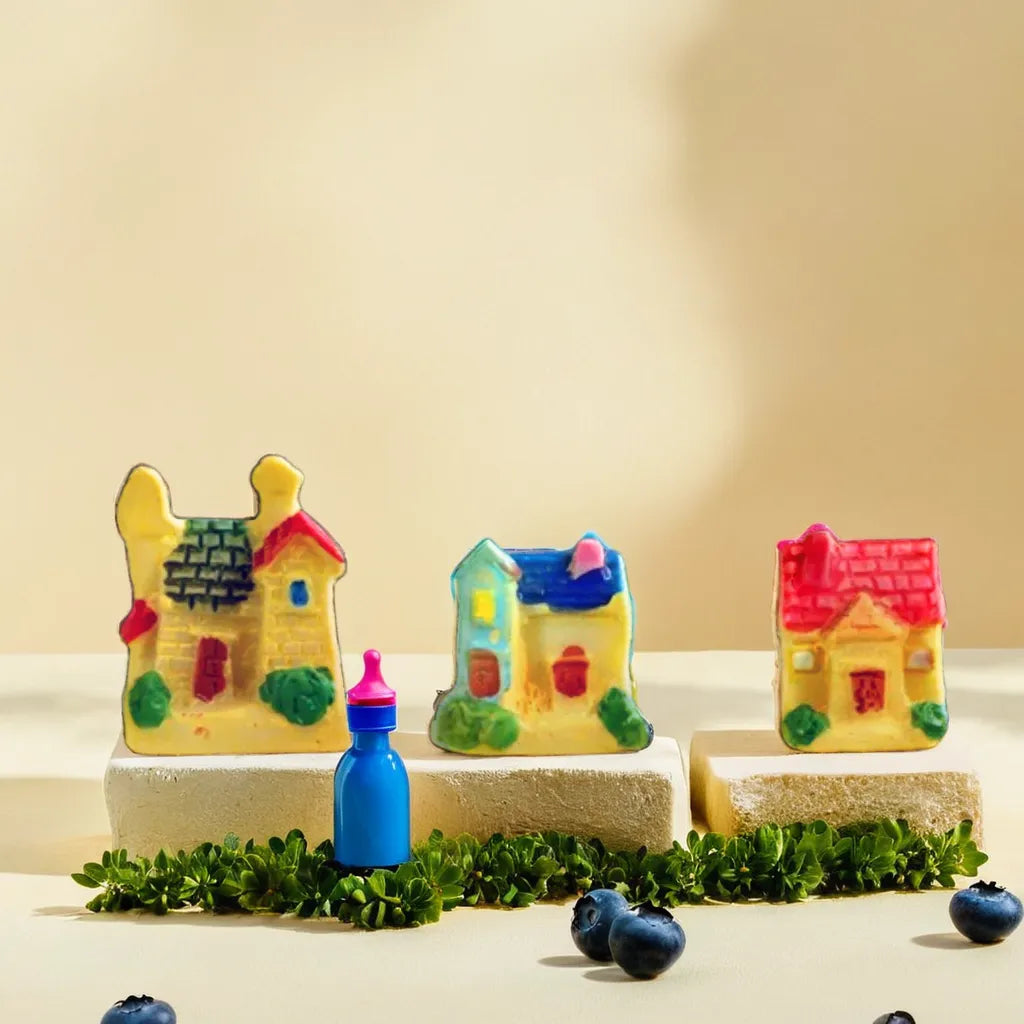 Mini House Miniature Set Of 3