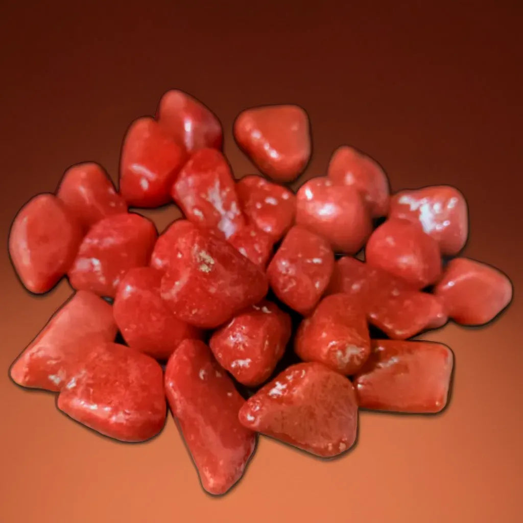 Red Decorative Pebble Stones (100 g)