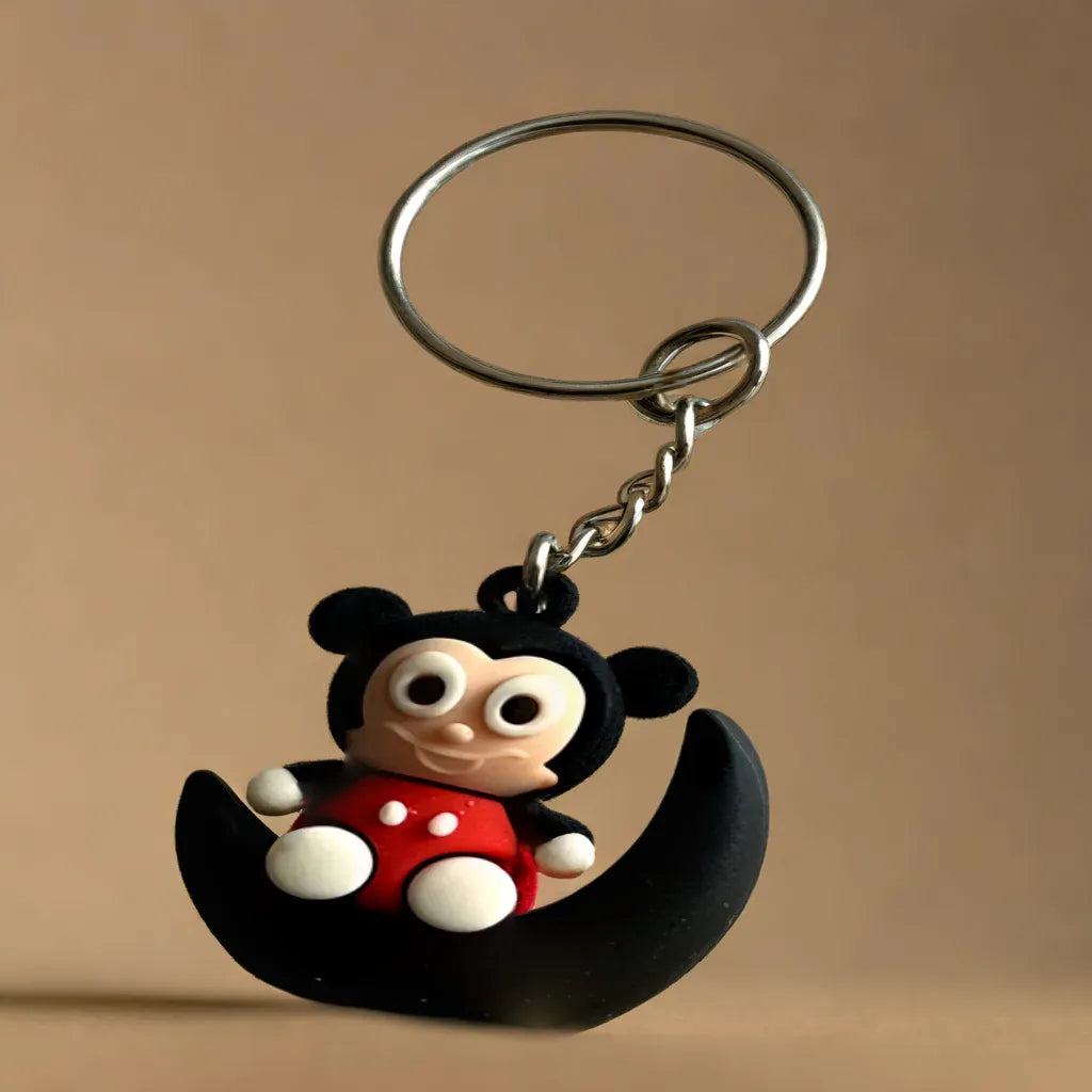 Noddy moon Keychain