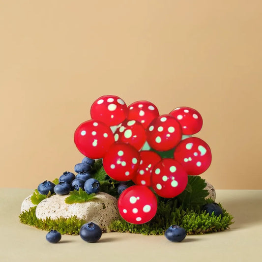 Red Pin Mushrooms Miniature