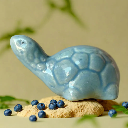 Blue turtle Ceramic Miniature