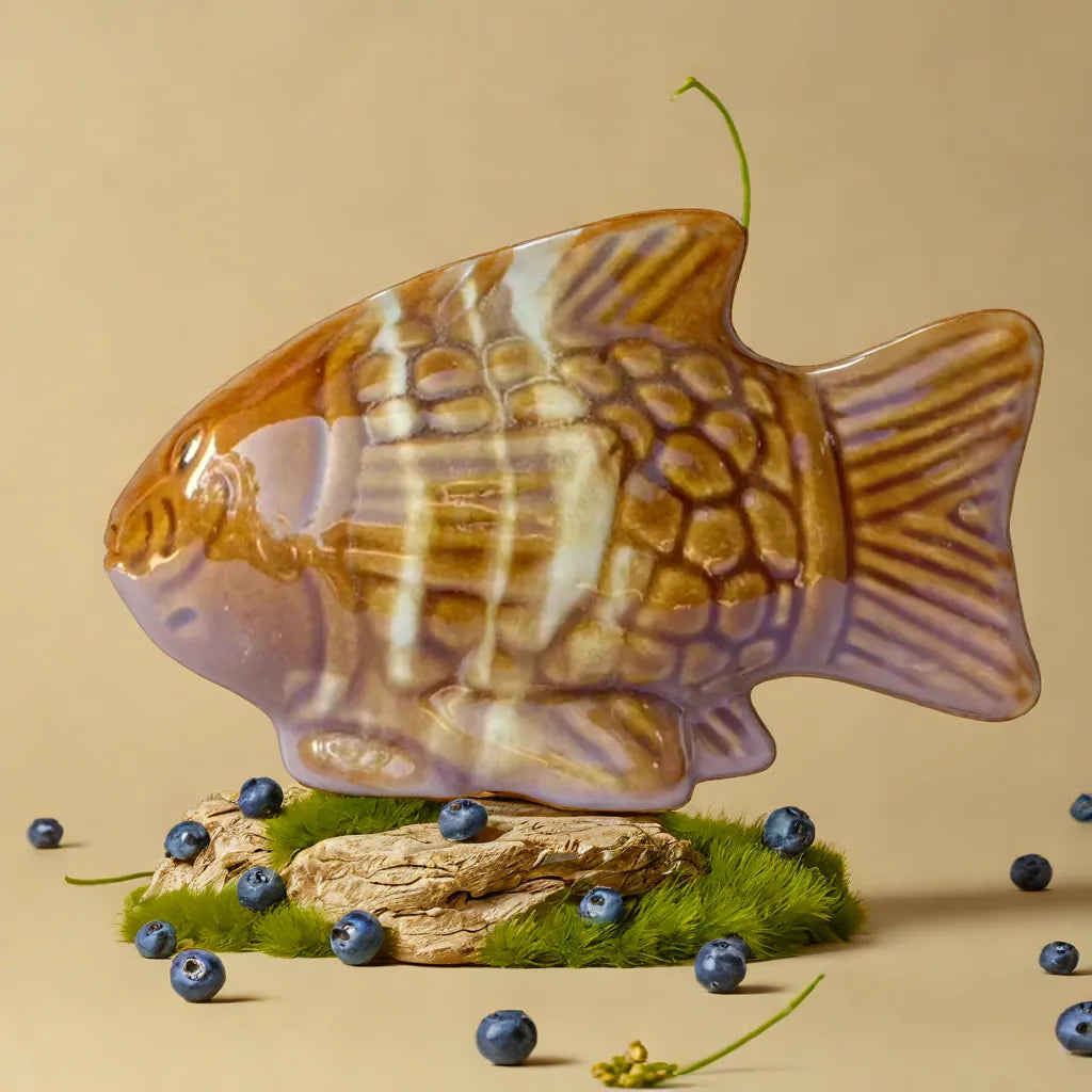 Brown fish Ceramic miniature