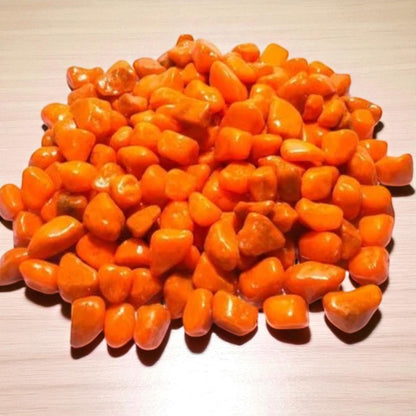 Orange Decorative Pebble Stones (100 g)