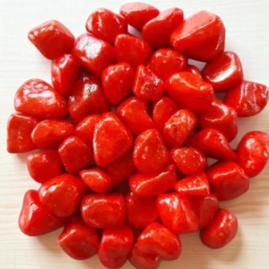 Red Decorative Pebble Stones (100 g)