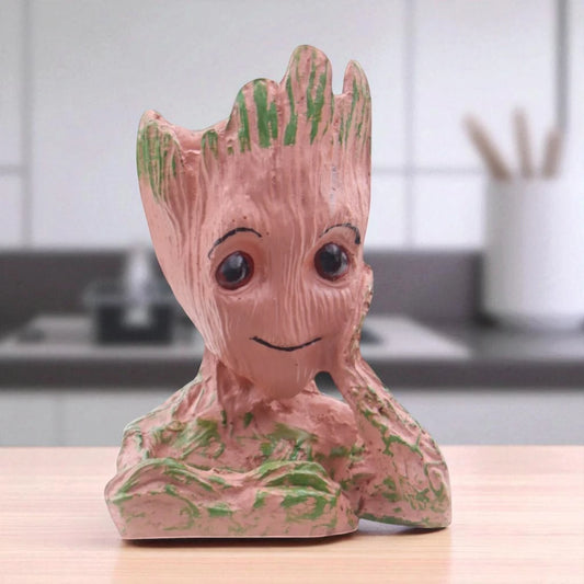 Red groot resin planter