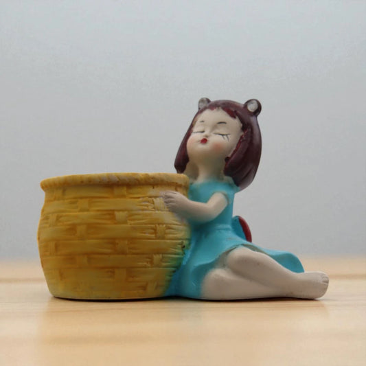 Yellow Basket Girl