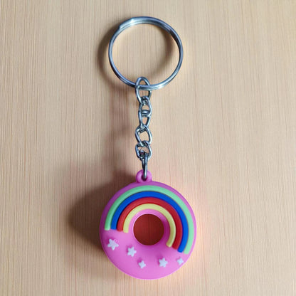 Pink Doughnut Small Keychain (K-113)