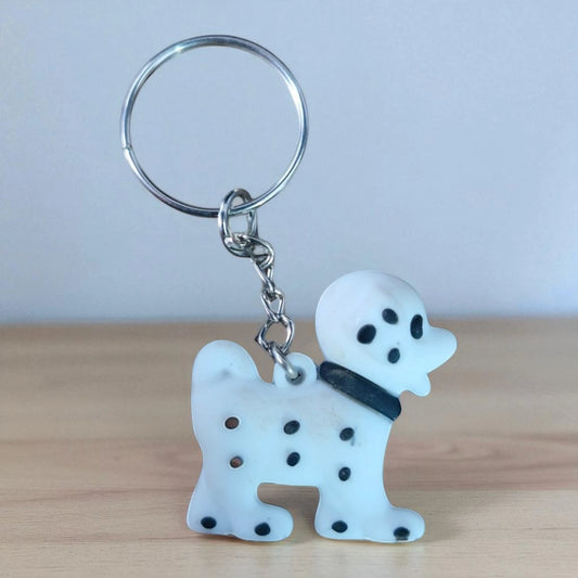 White Cute Dog Keychain (K-149)