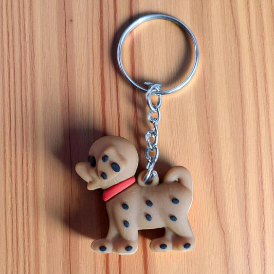 Brown Cute Dog Keychain (K-152)