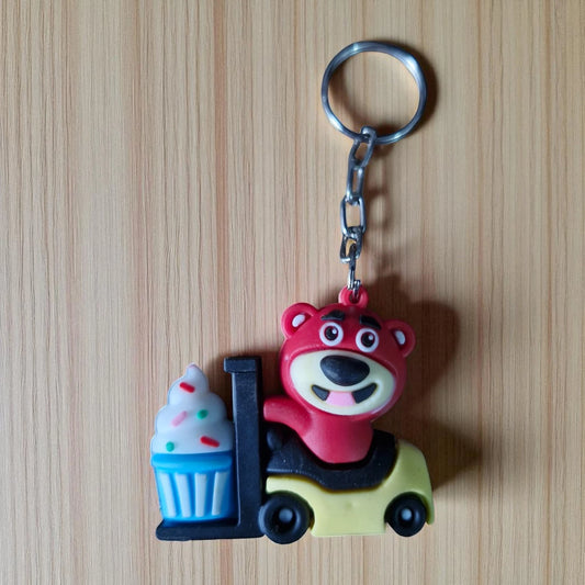 Pookie Bear Car Keychain ( Pack of one ) (K-205)