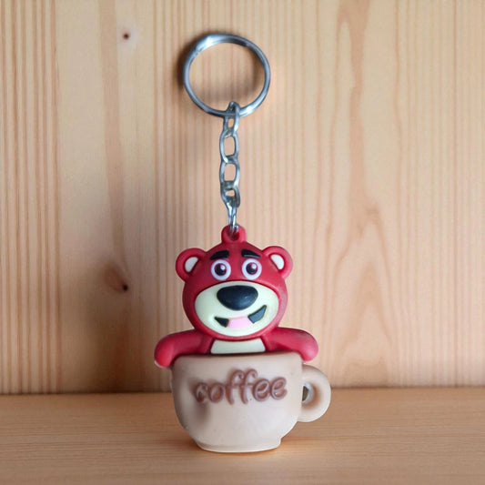Pookie Bear Coffee Keychain ( Pack of one ) (K-199)