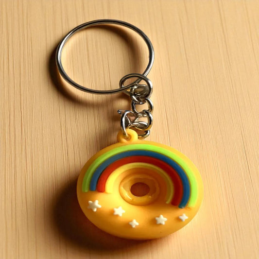 Yellow Doughnut Small Keychain (K-111)