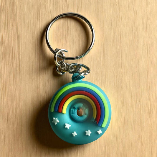 Blue Doughnuts Small Keychain (K-112)